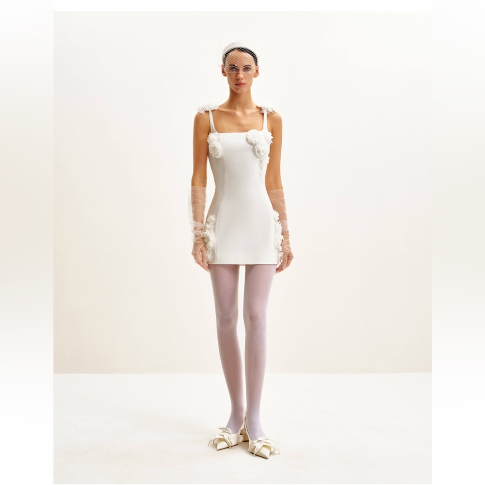 JW PEI White Floral Mini Dress